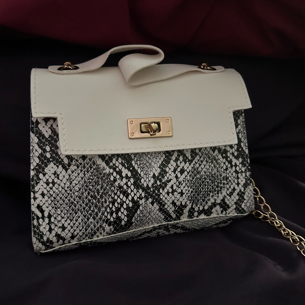 Small snake skin print bag - not used - I bought it but never used it